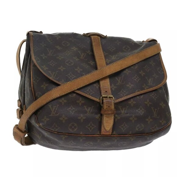 LOUIS VUITTON Monogram Saumur 35 Shoulder Bag - Picture 1 of 16